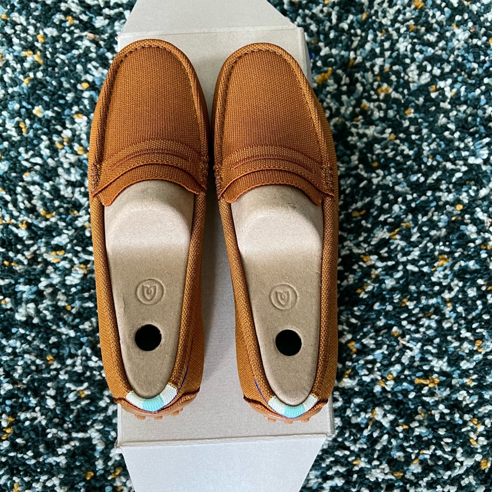 BNIB Rothy’s Drivers in Cognac Sz10